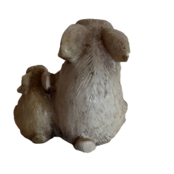 Vintage "Mother and Baby" Rabbits Figurine - Picture 4 of 5